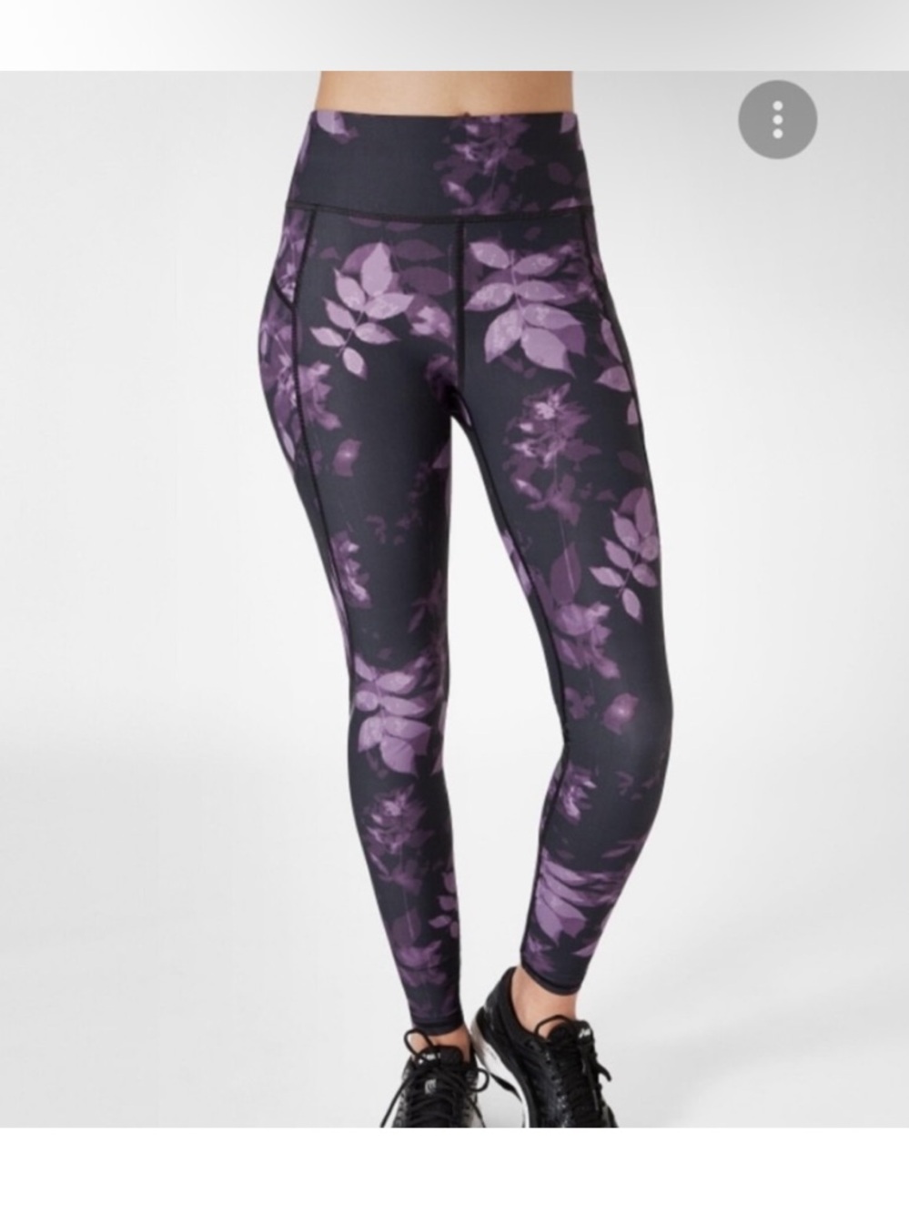 Sweaty Betty The Zero Gravity Purple Floral Leggings